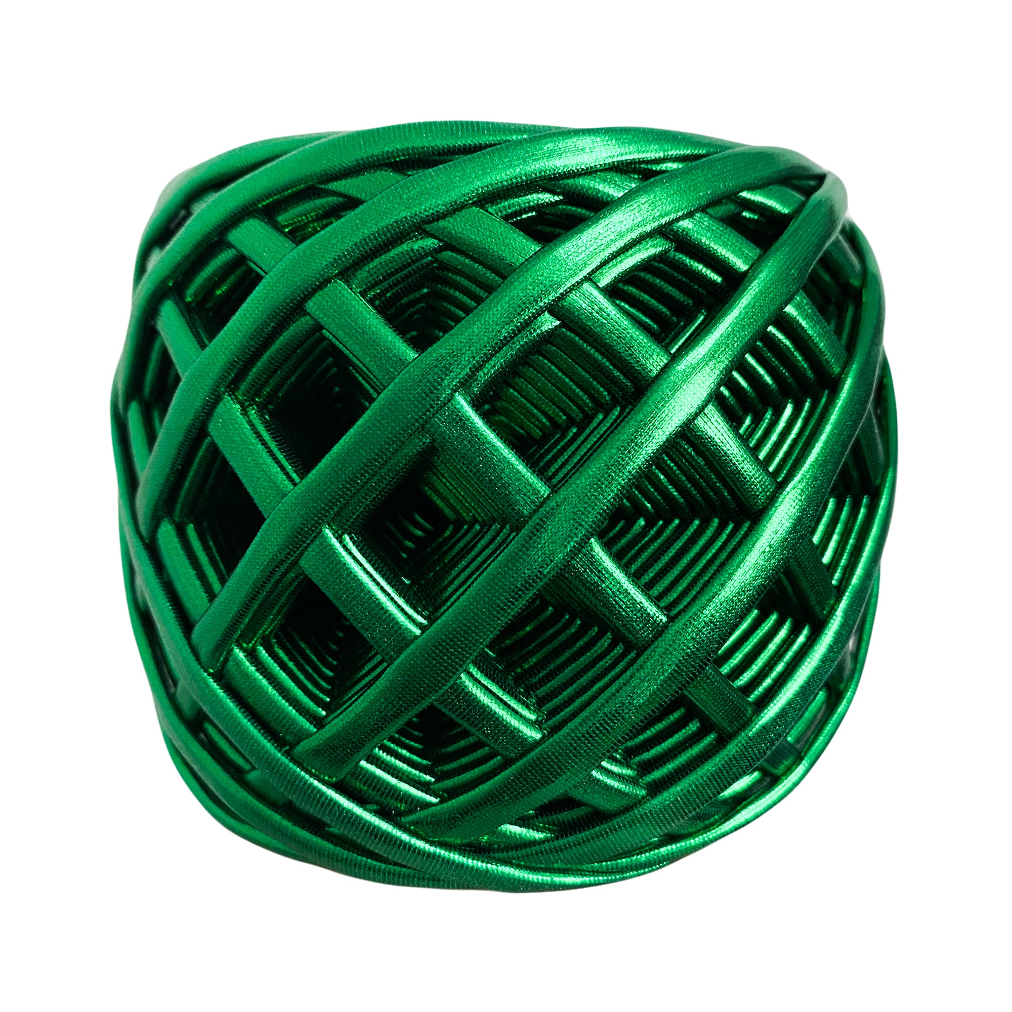 Emerald Green Metallic T-shirt Yarn