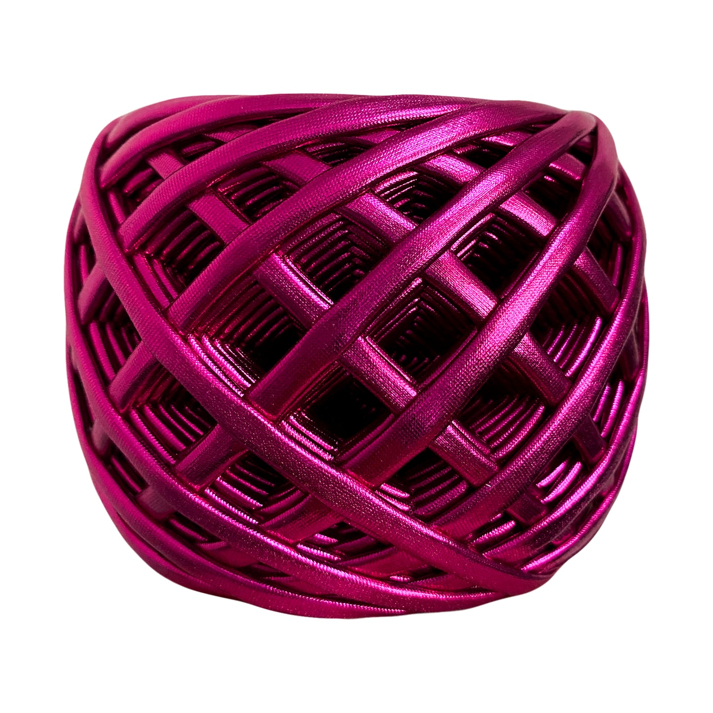 Magenta Metallic T-shirt Yarn