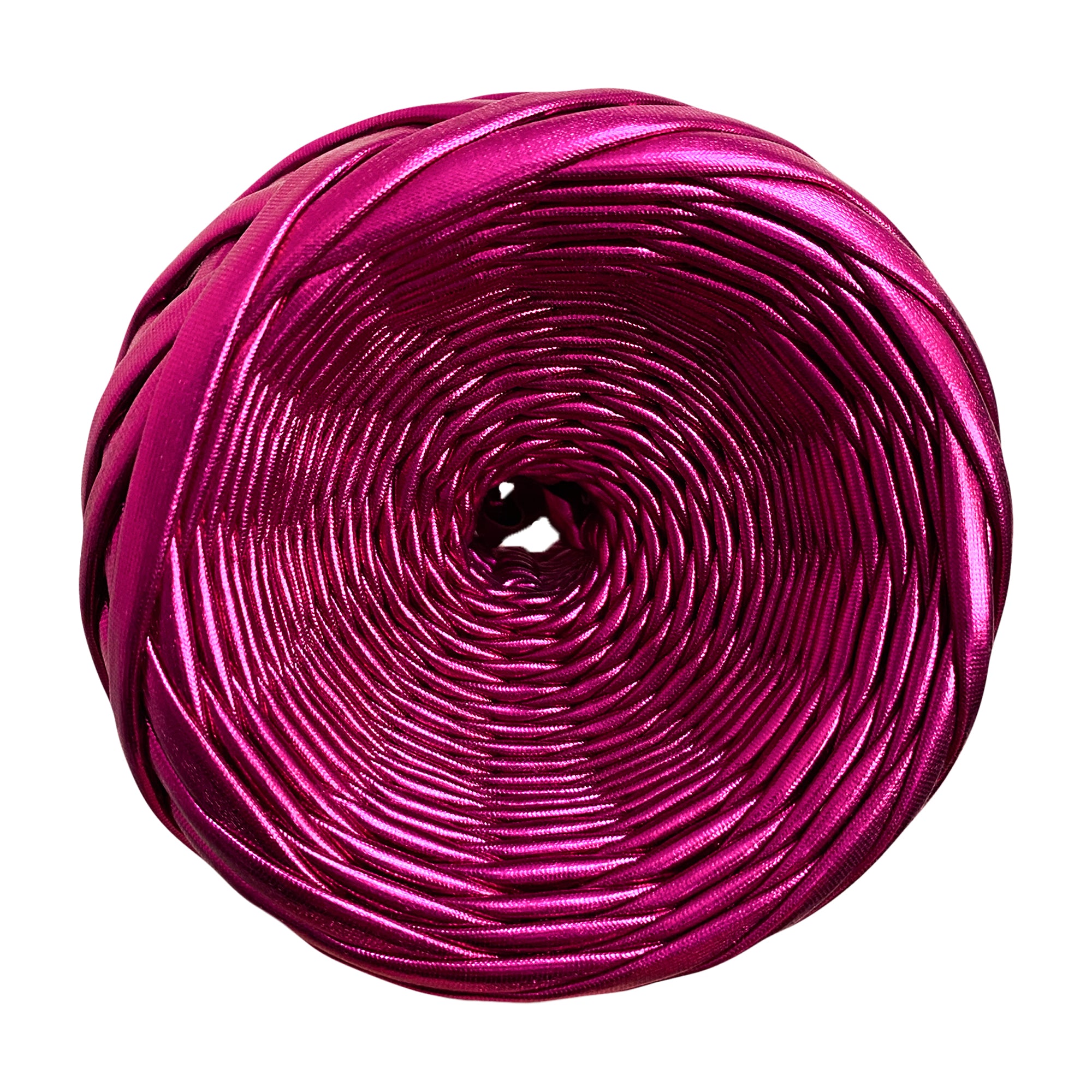 Magenta Metallic T-shirt Yarn