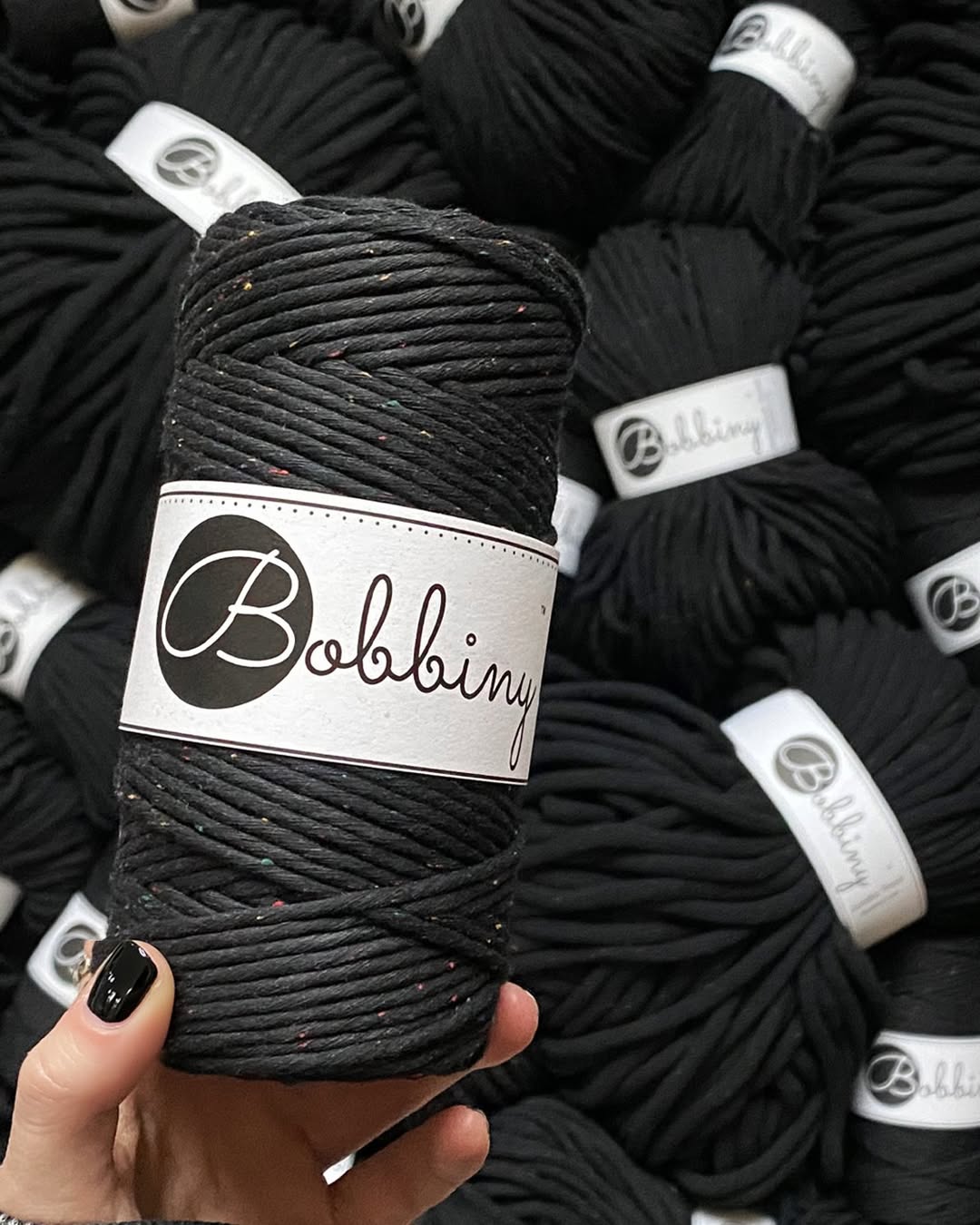 Midnight Dust - 5mm 3PLY, Bobbiny Macramé Cord