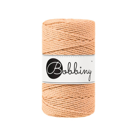 Peach Fuzz 3mm & 5mm 3PLY, Bobbiny Macramé Cord
