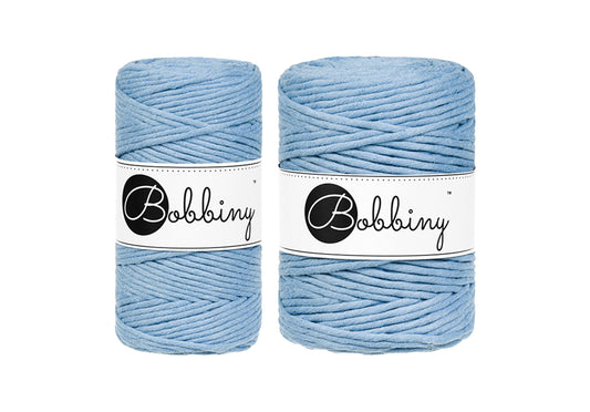 Perfect Blue - 3mm & 5mm Bobbiny Macrame Cord