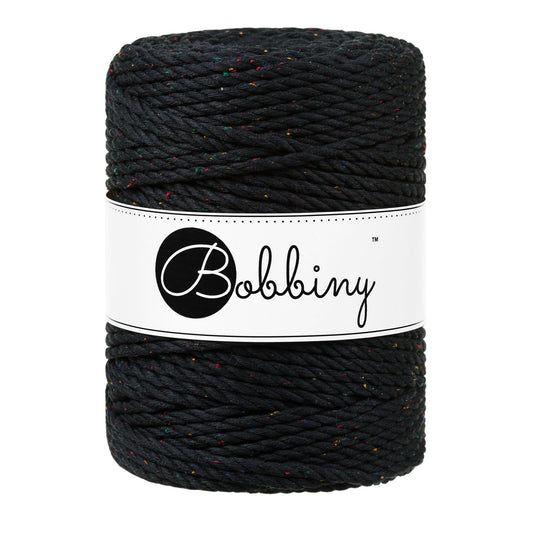 Midnight Dust - 5mm 3PLY, Bobbiny Macramé Cord