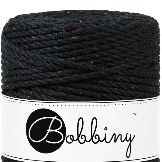 Midnight Dust - 5mm 3PLY, Bobbiny Macramé Cord