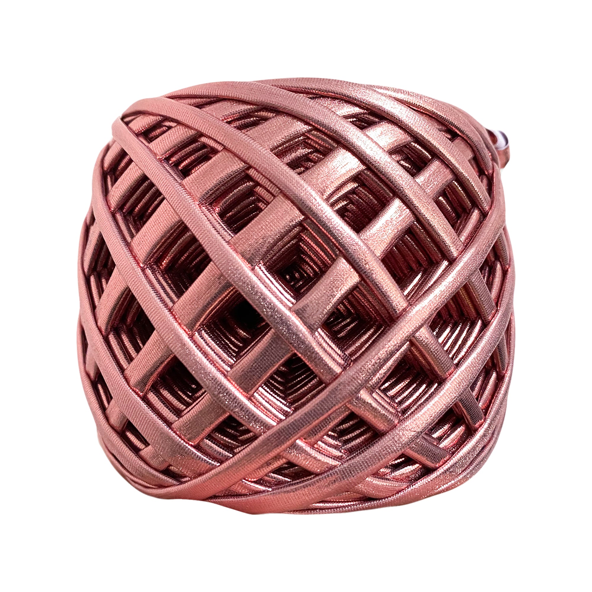 Rose Gold Metallic T-shirt Yarn