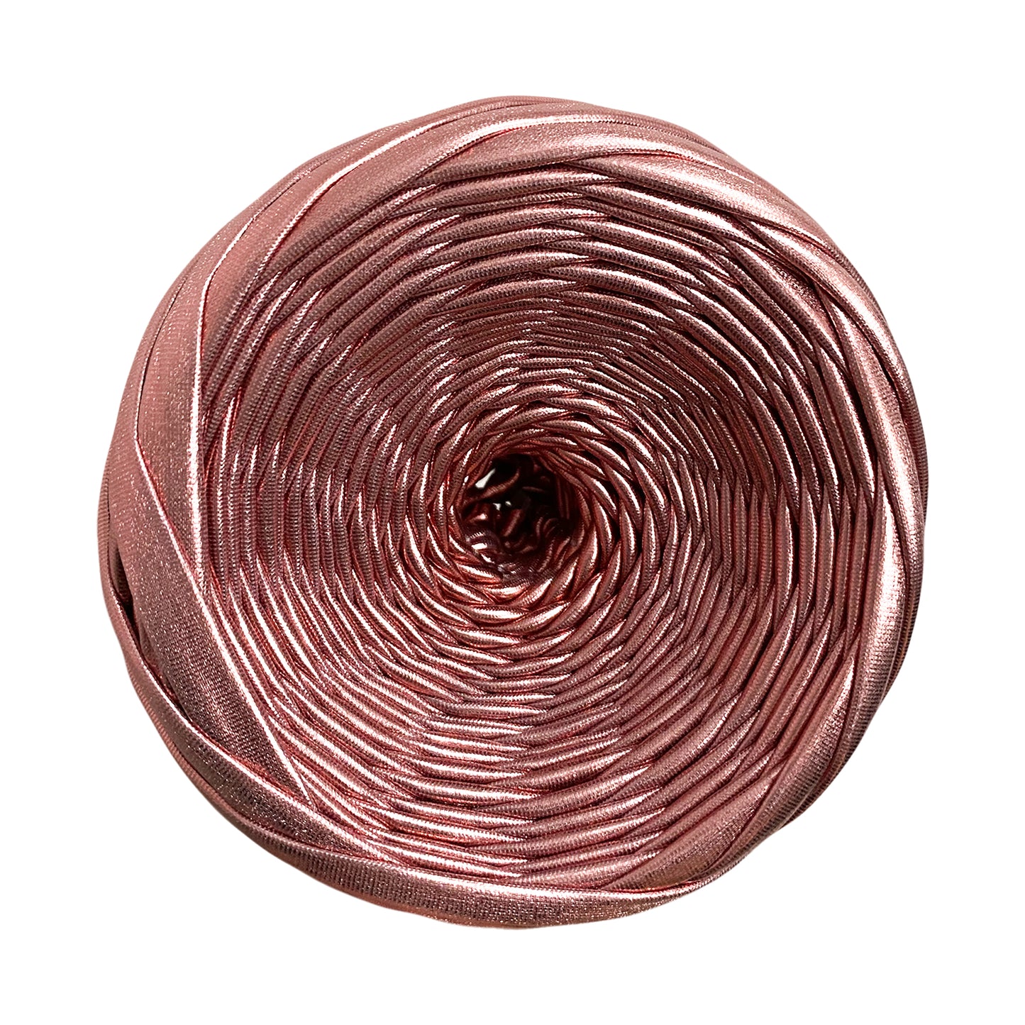 Rose Gold Metallic T-shirt Yarn