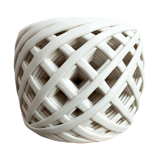 White Metallic T-shirt Yarn