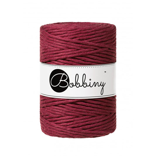 Wine Red - 1.5mm, 3mm & 5mm, Bobbiny Macrame Cord