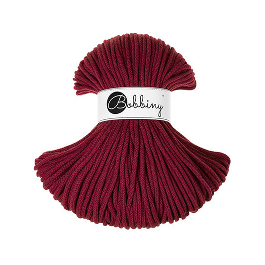 Wine Red - 5mm Bobbiny Braided Cord