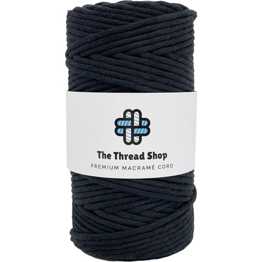 Black & White - 3mm & 5mm, Thread Shop Macramé Cord