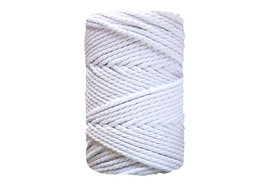 Brilliant White, Natural, Linen 4mm 3PLY Thread Shop Macramé Cord