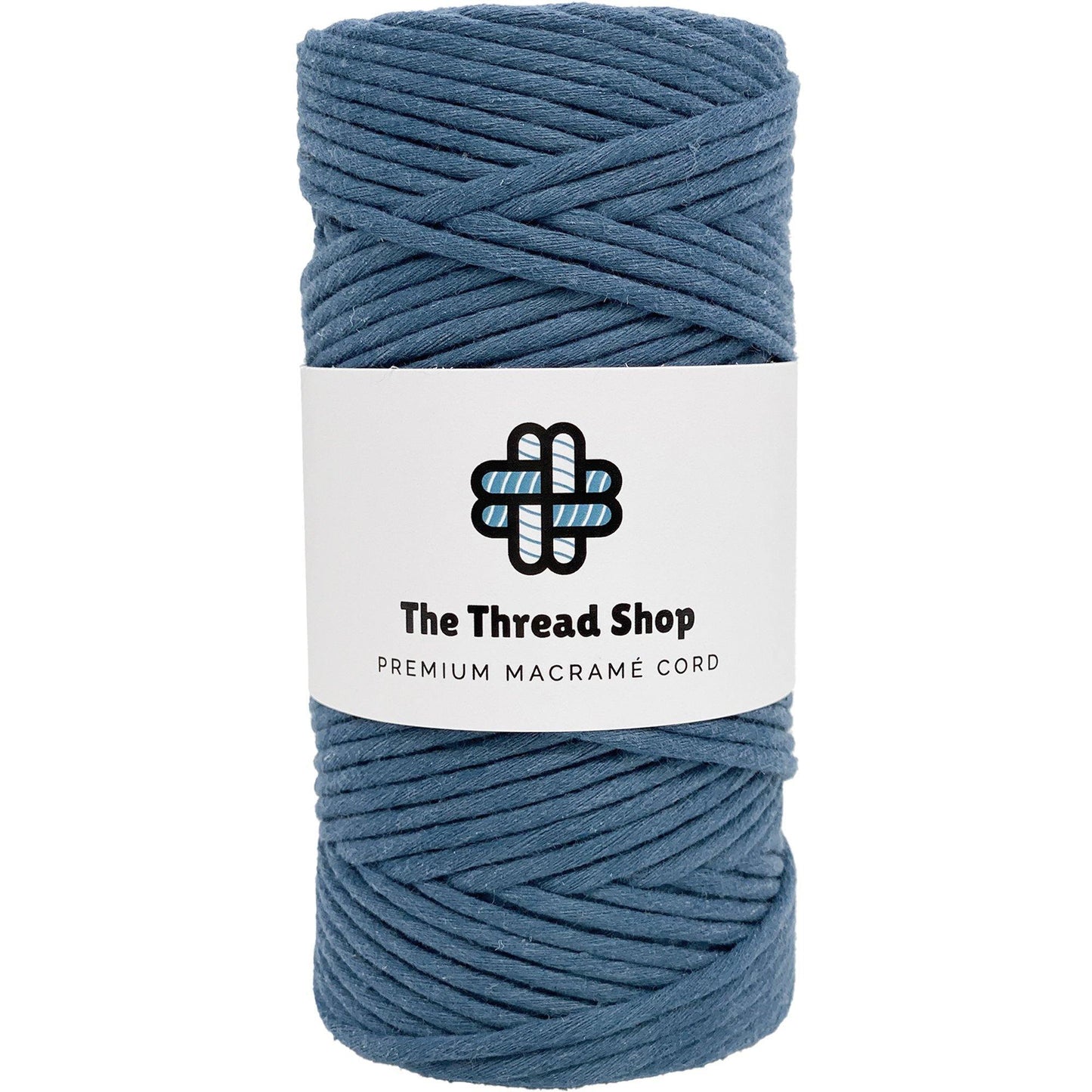 Peacock Blue & Midnight Blue - 3mm & 5mm, Thread Shop Macramé Cord