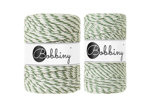 Magic Green 3mm & 5mm 3PLY, Bobbiny Macramé Cord