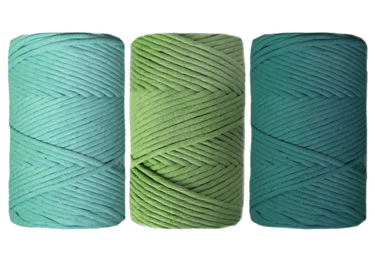 Sea Glass, Avocado, Bottle Green - 4mm, Thread Shop Macramé Cord