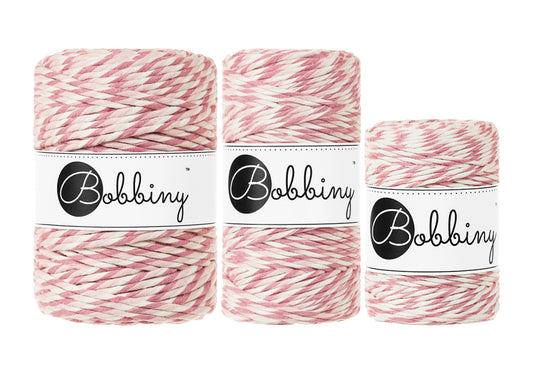 Magic Pink - 1.5mm, 3mm & 5mm, Bobbiny Macrame Cord