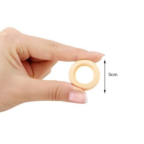 Small Wooden Rings (Pack Of 5) - The Thread Shop