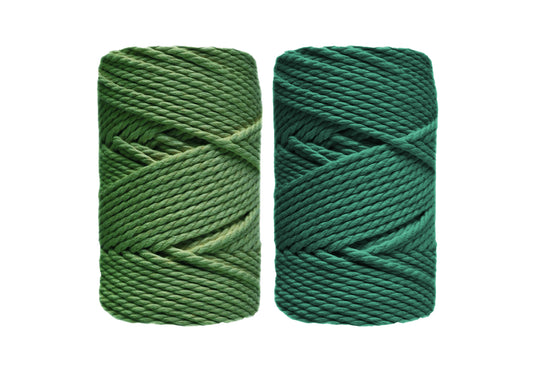Avocado, Bottle Green 4mm 3PLY Thread Shop Macramé Cord