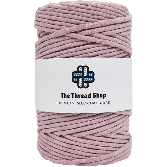 Dusty Pink - 3mm & 5mm, Thread Shop Macramé Cord