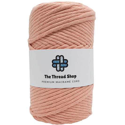 Light Coral & Petal Pink - 4mm, Thread Shop Macramé Cord