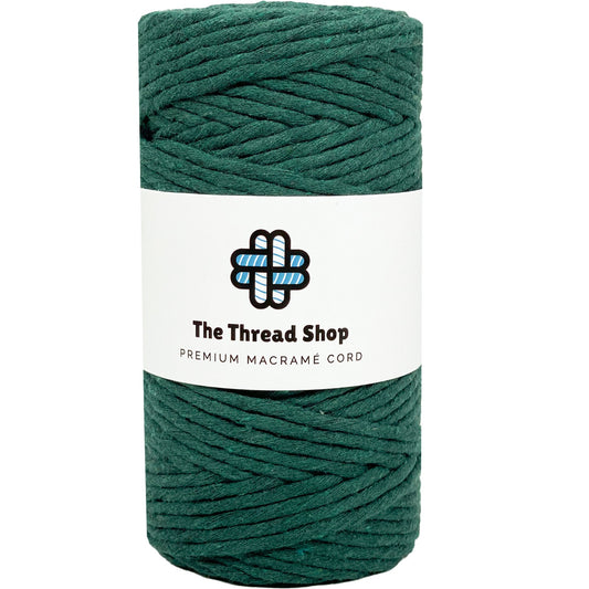 Leaf Green & Forest - 3mm & 5mm, Thread Shop Macramé Cord