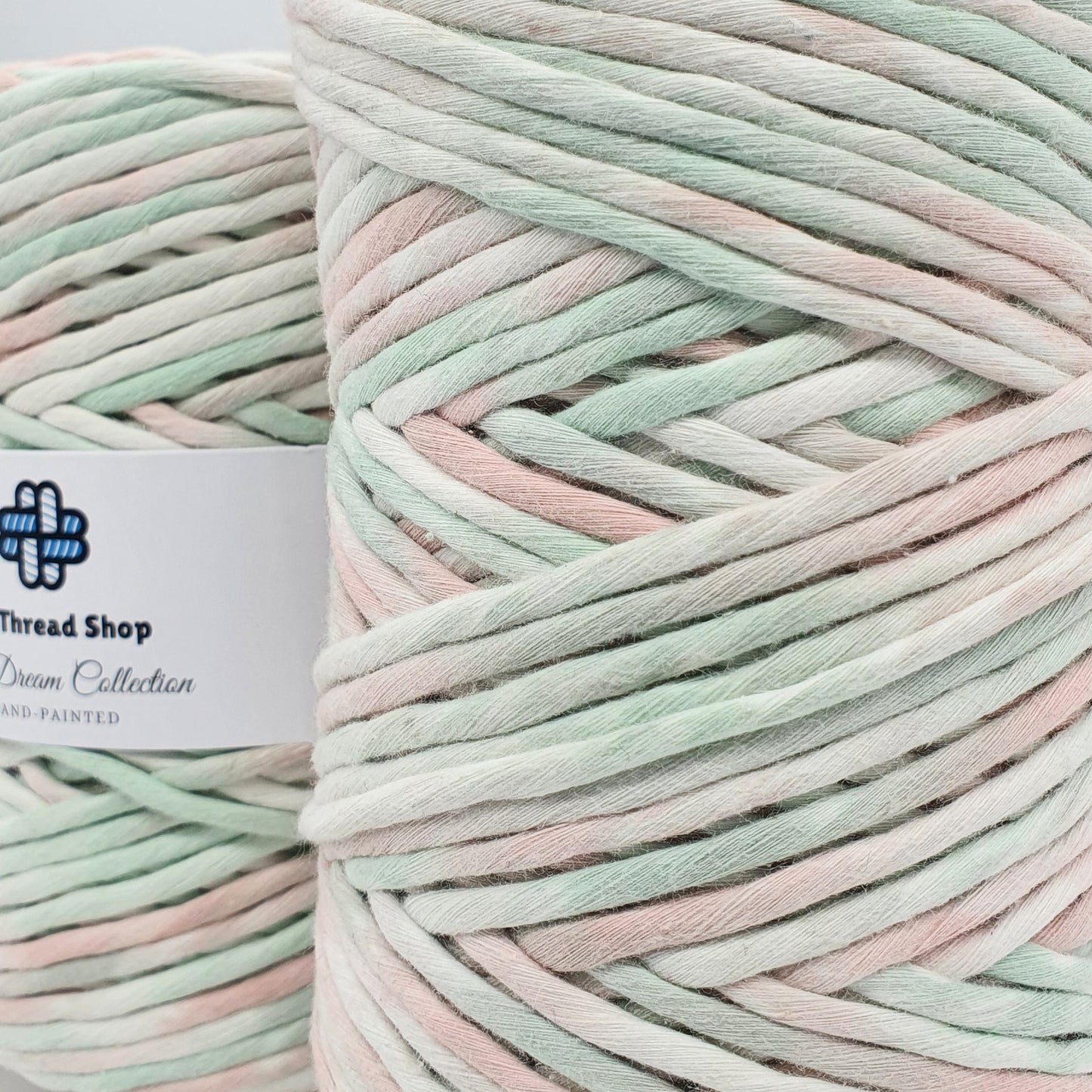 Watermelon - 4mm Hand-Painted Macramé String
