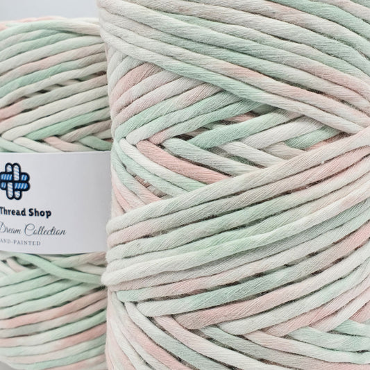 Watermelon - 4mm Hand-Painted Macramé String