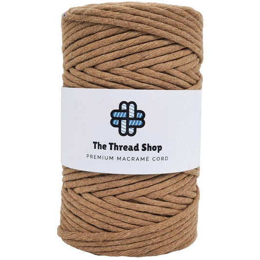 Caramel, Fudge, Spice - 4mm, Thread Shop Macramé Cord