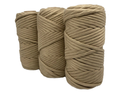 CARAMEL CREAM - 4mm Pure Bamboo Macramé String