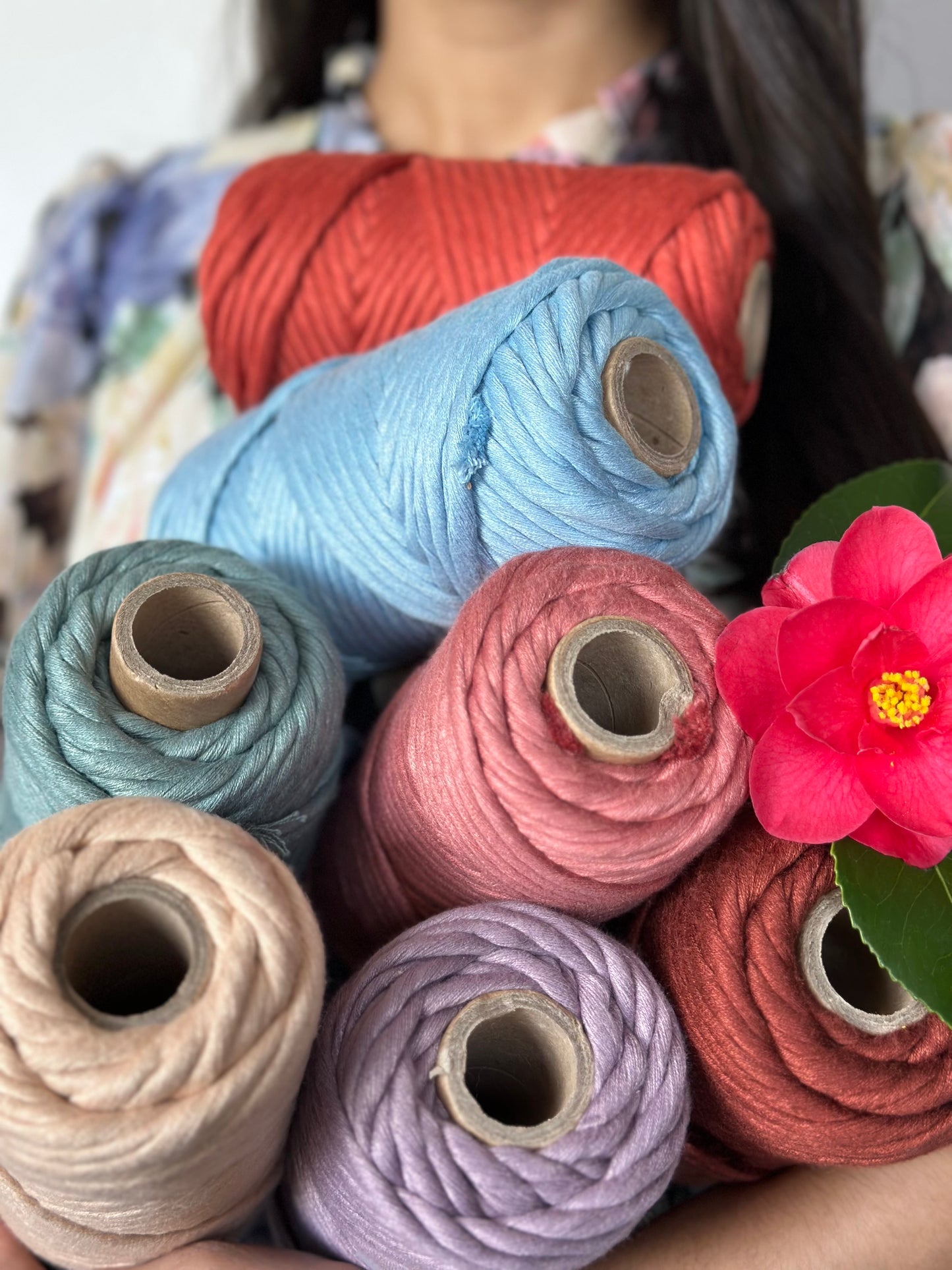 VERMILLION - 4mm Pure Bamboo Macramé String