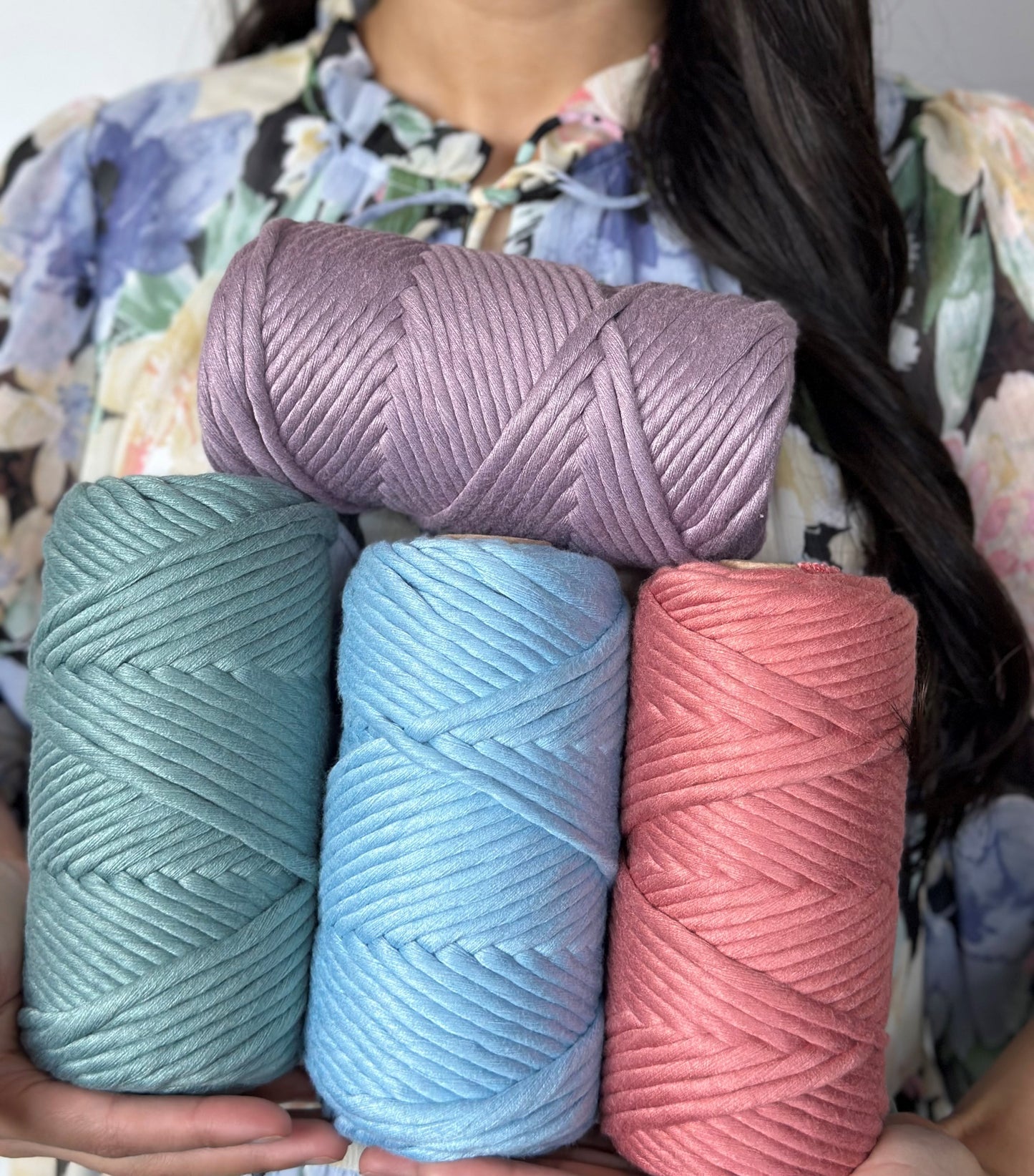 AQUA - 4mm Pure Bamboo Macramé String