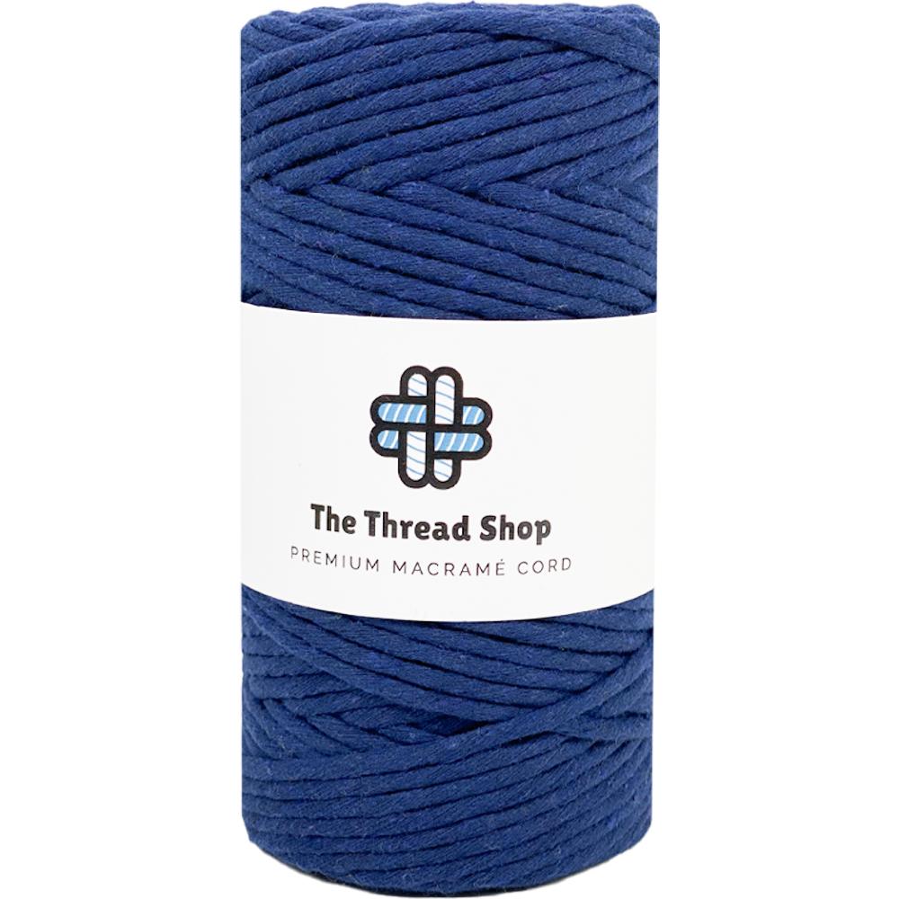 Peacock Blue & Midnight Blue - 3mm & 5mm, Thread Shop Macramé Cord