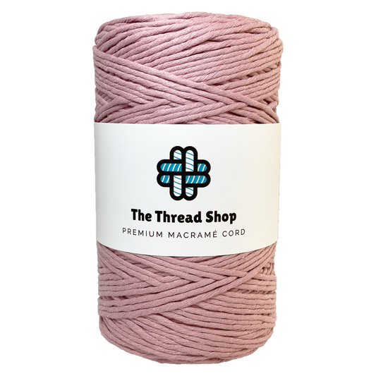 Quartz Pink, Dusty Pink, Plum - 4mm, Thread Shop Macramé Cord