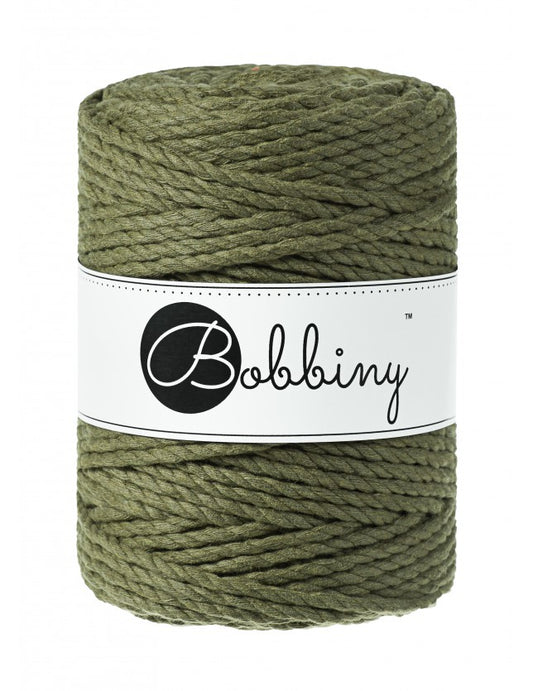 Avocado 3mm & 5mm 3PLY, Bobbiny Macramé Cord