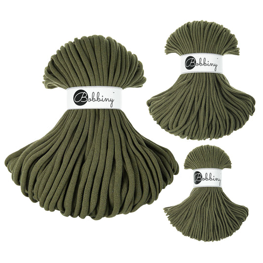 Avocado - 3mm, 5mm & 9mm, Bobbiny Braided Cord