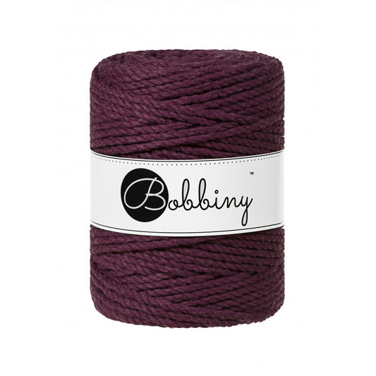 Blackberry 3mm & 5mm 3PLY, Bobbiny Macramé Cord
