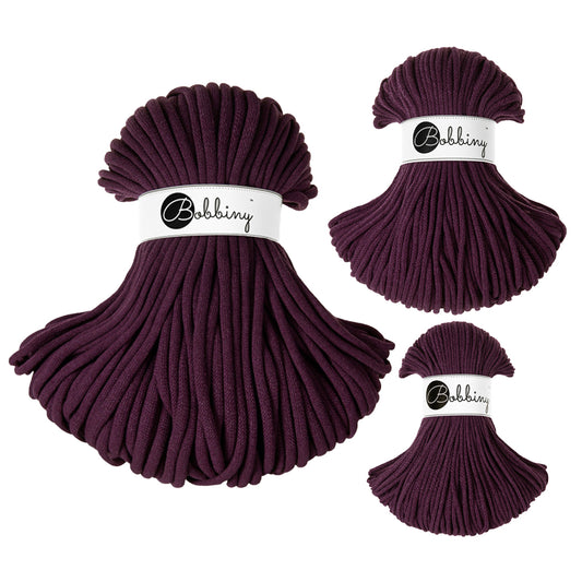 Blackberry - 3mm, 5mm & 9mm, Bobbiny Braided Cord