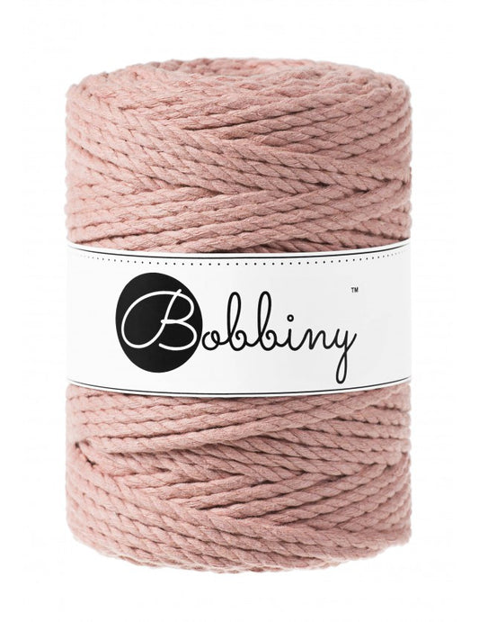 Blush 3mm & 5mm 3PLY, Bobbiny Macramé Cord