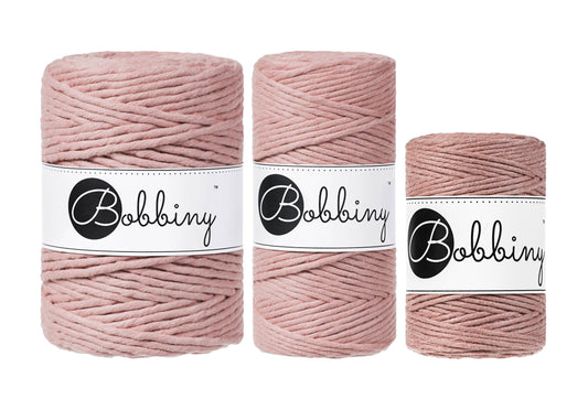 Blush - 1.5mm, 3mm & 5mm, Bobbiny Macrame Cord