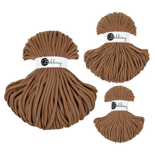 Caramel - 3mm, 5mm & 9mm, Bobbiny Braided Cord