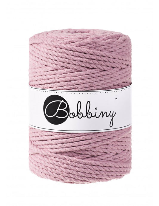 Dusty Pink 3mm & 5mm 3PLY, Bobbiny Macramé Cord