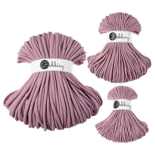 Dusty Pink - 3mm, 5mm & 9mm, Bobbiny Braided Cord