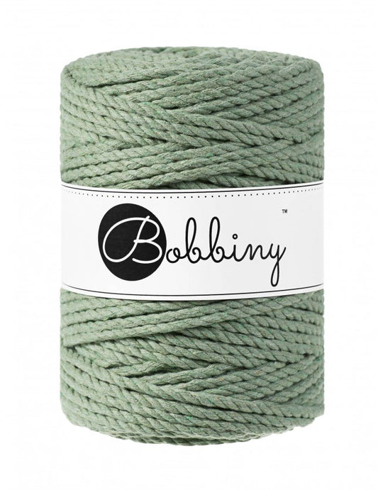 Eucalyptus Green 3mm & 5mm 3PLY, Bobbiny Macramé Cord
