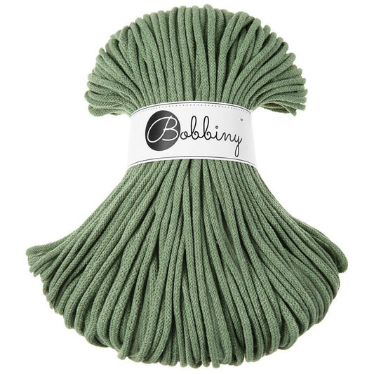 Eucalyptus Green - 3mm, 5mm & 9mm, Bobbiny Braided Cord