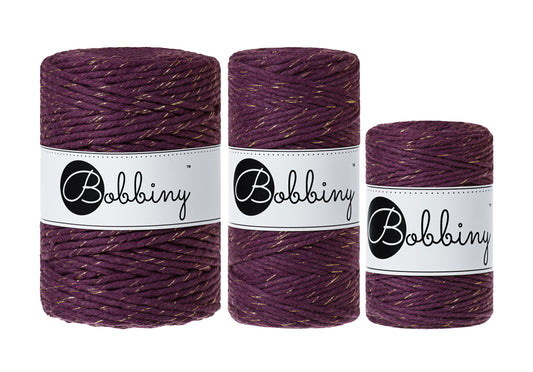 Golden Blackberry - 1.5mm, 3mm & 5mm, Bobbiny Macrame Cord