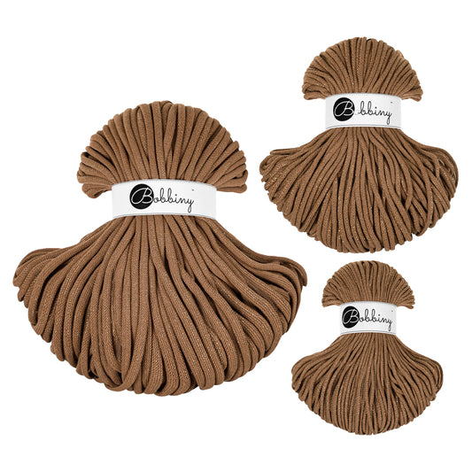 Golden Caramel - 3mm, 5mm & 9mm, Bobbiny Braided Cord