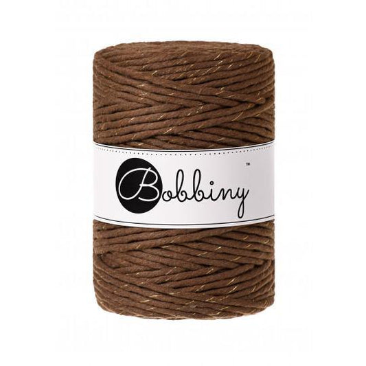 Golden Mocha Limited Edition 5mm, 100m Bobbiny Macramé Cord - The Thread Shop