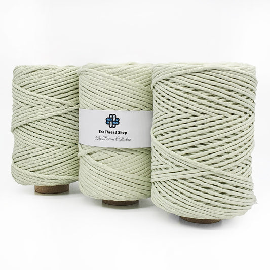 Matcha - 3mm, 5mm & 4mm 3PLY Recycled Luxe Macramé String