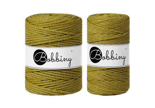 Kiwi 3mm & 5mm 3PLY, Bobbiny Macramé Cord