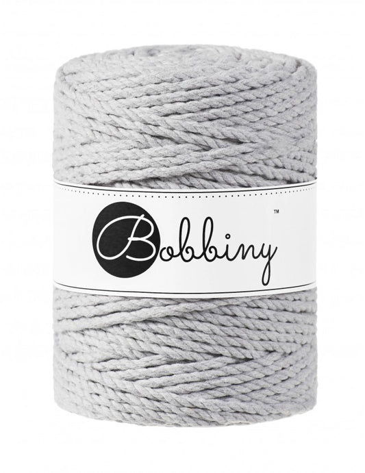 Light Grey 3mm & 5mm 3PLY, Bobbiny Macramé Cord