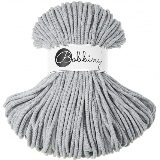 Light Grey - 3mm, 5mm & 9mm, Bobbiny Braided Cord